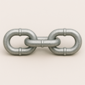 Цепь круглозвенная с буртиком Б2-4,5х20 в наличии в Архангельске