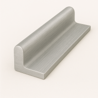 Дюралевый полособульб 6,5х48х160 мм Д16М симметричный