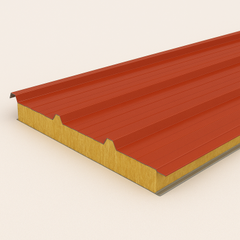 Кровельная сэндвич-панель пенополистирол 100 мм RAL 7004 в наличии в Архангельске