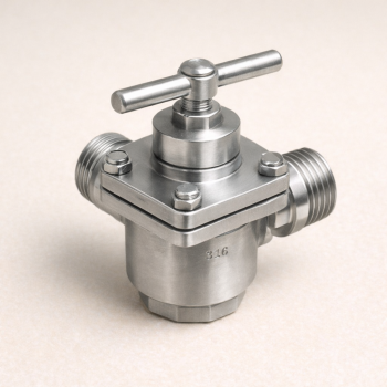 Кран пробковый 3-х ходовой ВР/ВР/ВР AISI 304 DN 1 1/2" в наличии в Архангельске